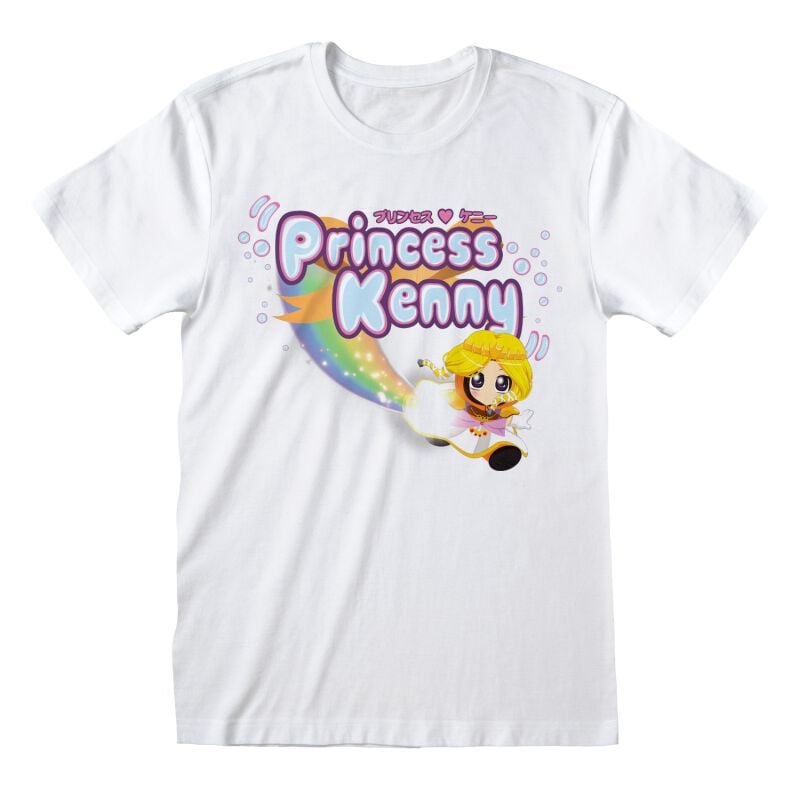 T-Shirt Manches courtes  de South Park - Princess Kenny - S à XXL - pour Homme - blanc - South Park
