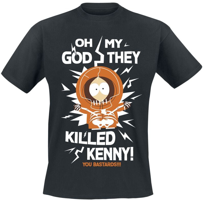 T-Shirt Manches courtes  de South Park - They Killed Kenny! - S à XXL - pour Homme - noir - South Park