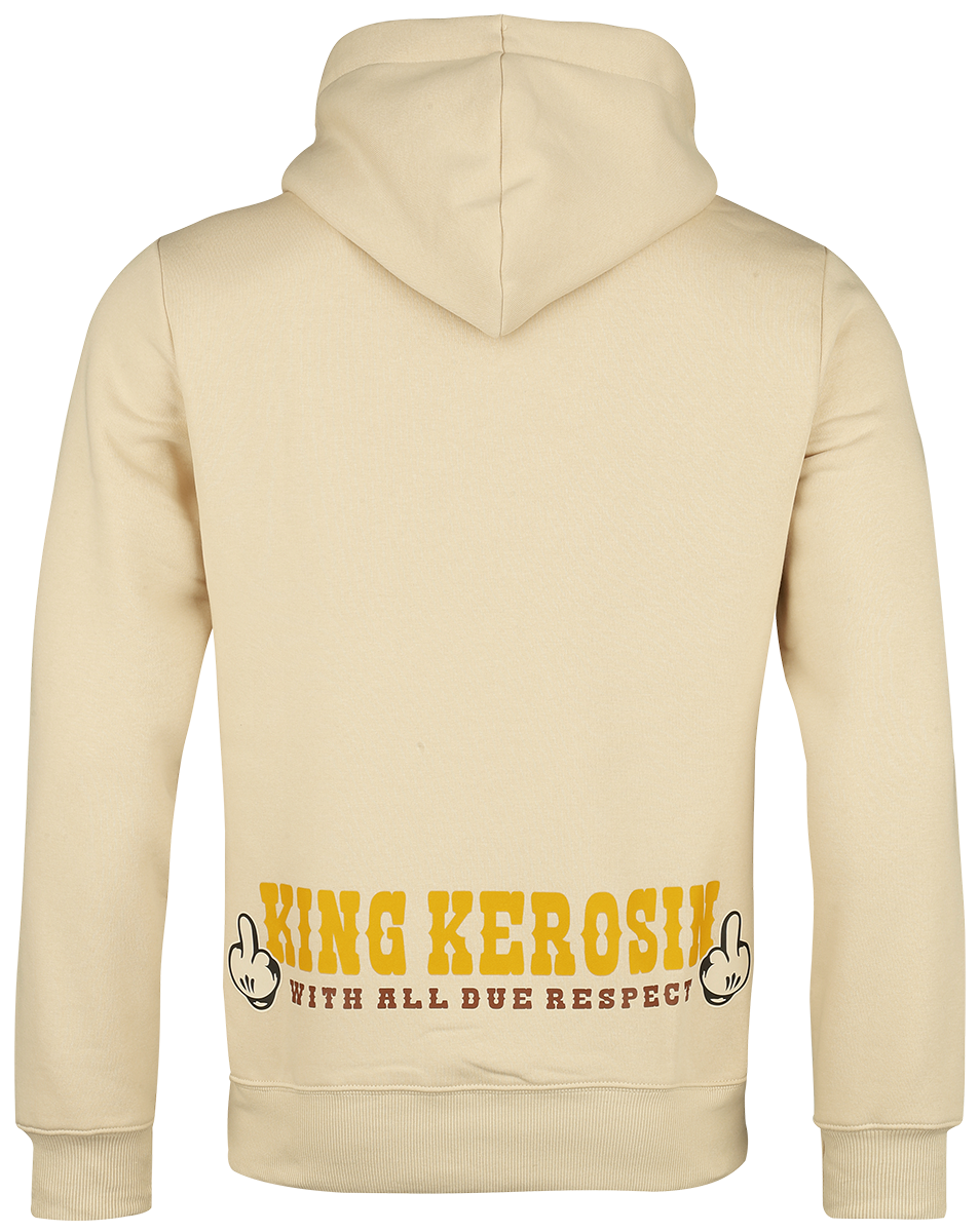 Sweat-shirt à capuche  de King Kerosin - Rock' N' Roll - Sweat à Capuche - M à 4XL - pour Homme - beige - King Kerosin - View 2