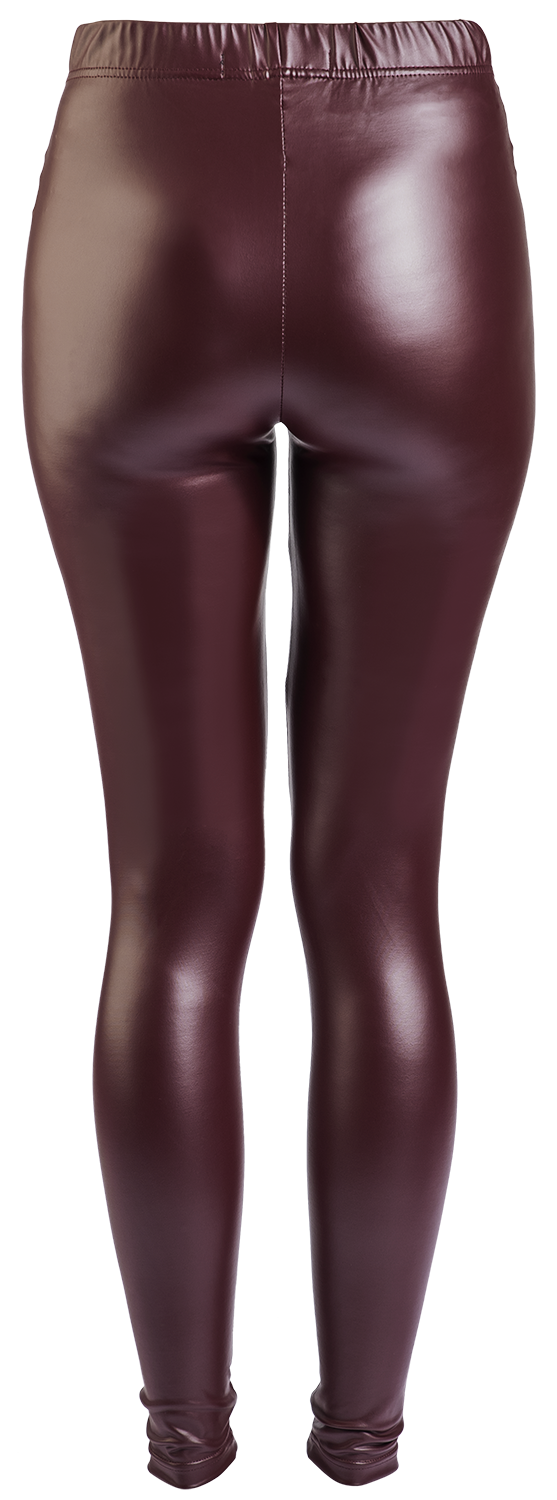 Legging  de Black Premium by EMP - Faux Leather Style Leggings - S à L - pour Femme - bordeaux - Black Premium by EMP - View 2
