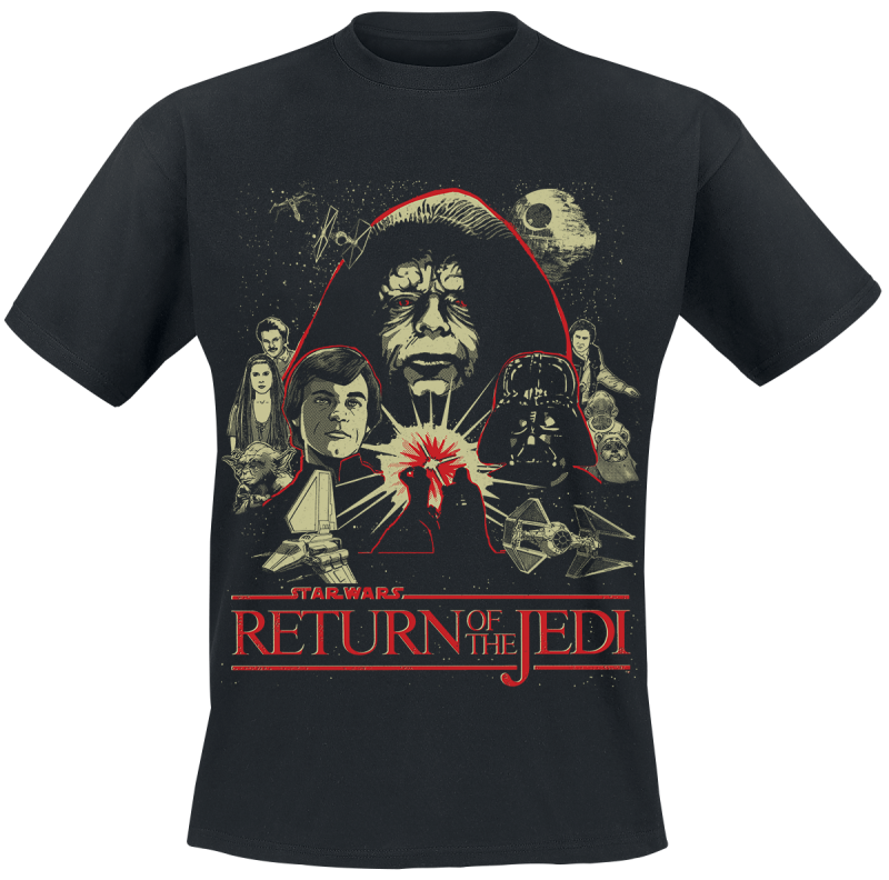 T-Shirt Manches courtes Disney de Star Wars - Le Retour du Jedi - S à XXL - pour Homme - noir - Star Wars - View 2