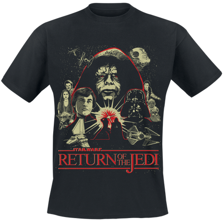 T-Shirt Manches courtes Disney de Star Wars - Le Retour du Jedi - S à XXL - pour Homme - noir - Star Wars - View 2
