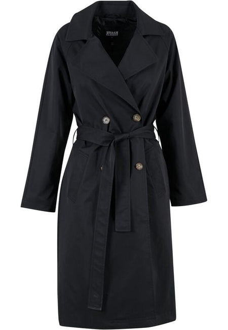 Trench-coat  de Urban Classics - Manteau Trench - XS à L - pour Femme - noir - Urban Classics