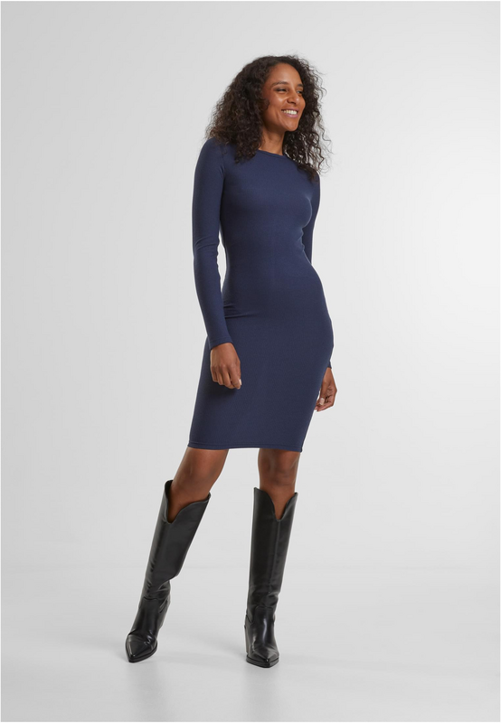 Robe courte  de Urban Classics - Robe Pull - XS à 3XL - pour Femme - marine - Urban Classics - View 2