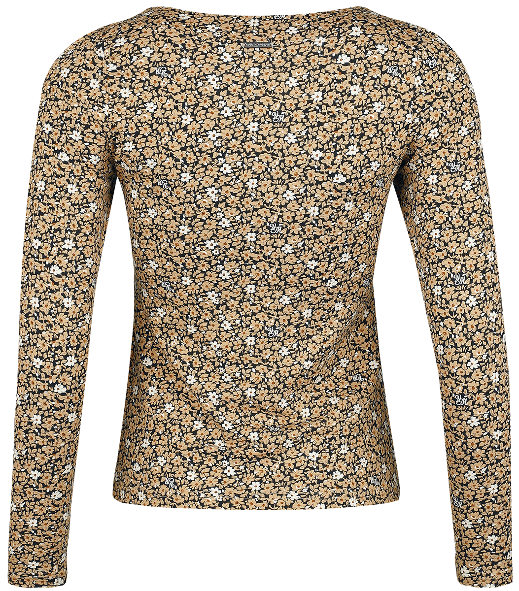 T-shirt manches longues Rockabilly de Vive Maria - Golden Flower Shirt - XS à XXL - pour Femme - multicolore - Vive Maria - View 2