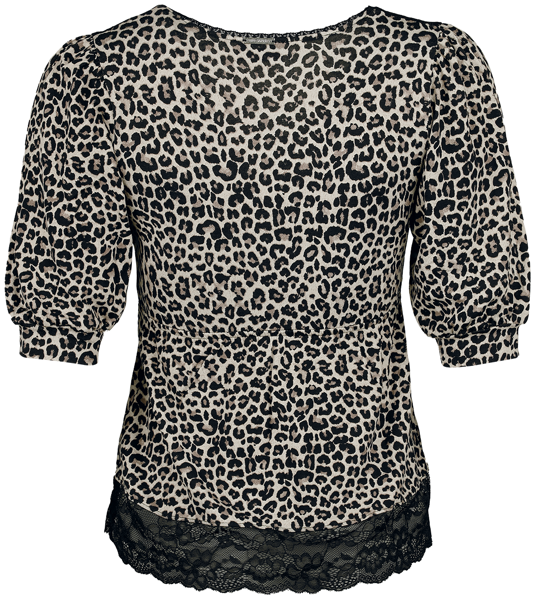 T-shirt manches longues Rockabilly de Vive Maria - T-Shirt Romantique Imprimé Léopard - XS à L - pour Femme - marron/noir - Vive Maria - View 2