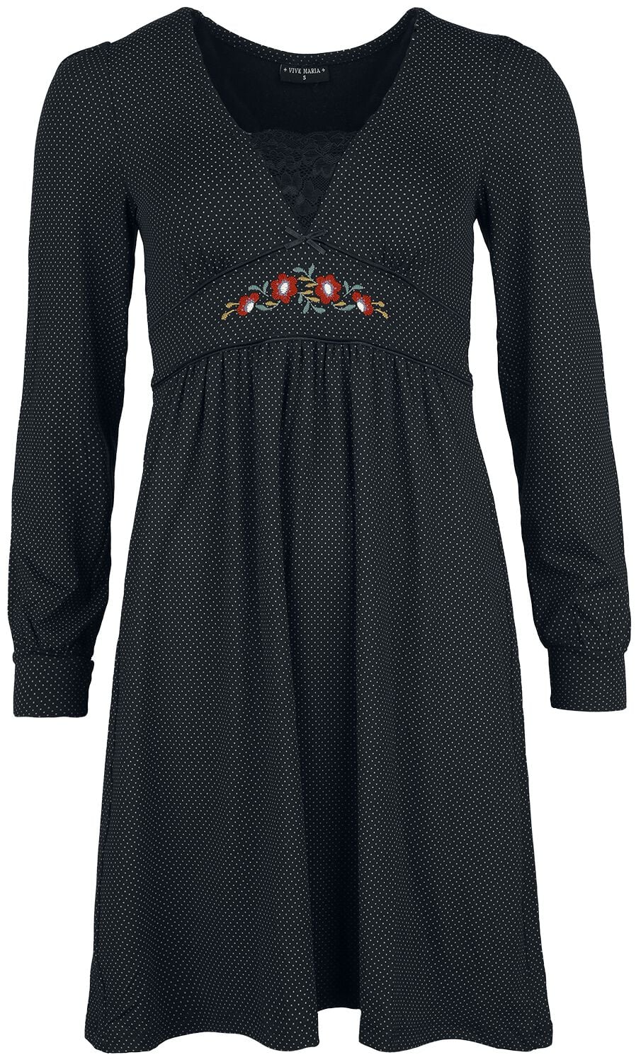 Robe courte Rockabilly de Vive Maria - Meadow Love Dress - XS à M - pour Femme - noir - Vive Maria