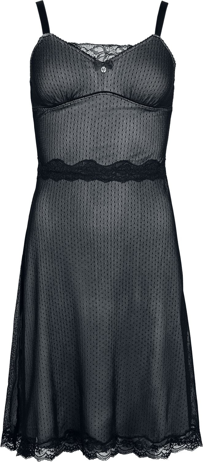 Robe courte Rockabilly de Vive Maria - Boudoir Tulle Dress - S à XXL - pour Femme - noir - Vive Maria