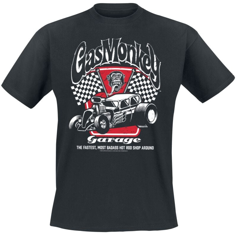 T-Shirt Manches courtes  de Gas Monkey Garage - Badass Gas Monkey Garage - S à XXL - pour Homme - noir - Gas Monkey Garage