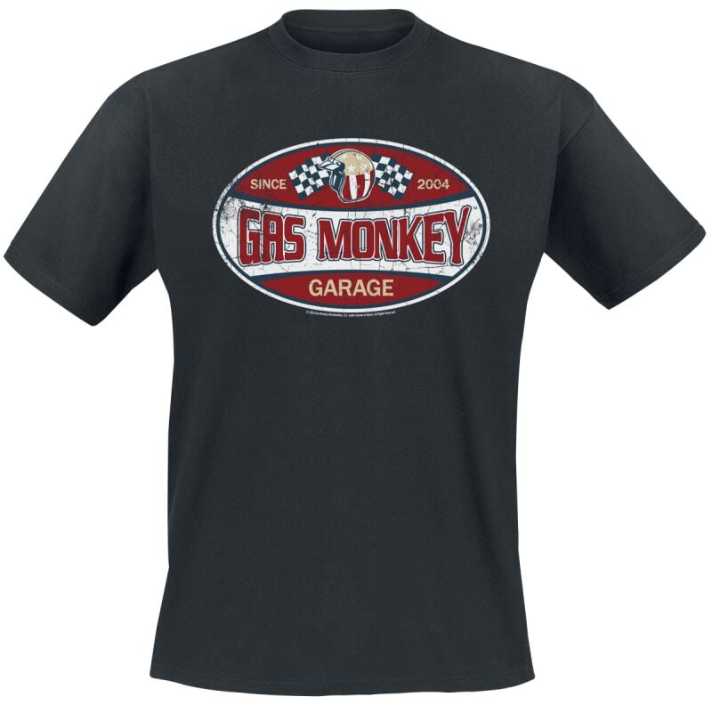 T-Shirt Manches courtes  de Gas Monkey Garage - Since 2004 Label - S à XXL - pour Homme - noir - Gas Monkey Garage