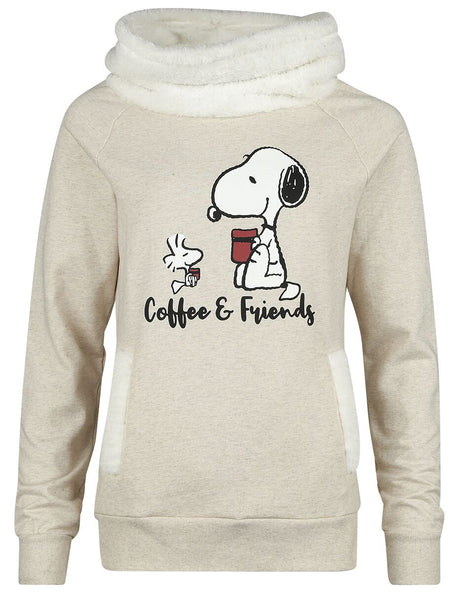 Sweat-shirt Unicorn de Snoopy - Coffee & Friends - S à XXL - pour Femme - beige - Snoopy