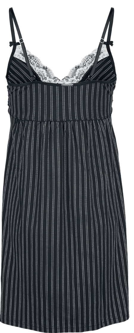 Chemise de nuit Rockabilly de Vive Maria - French Daddy - Chemise de Nuit - XS à XL - pour Femme - noir/blanc - Vive Maria - View 2