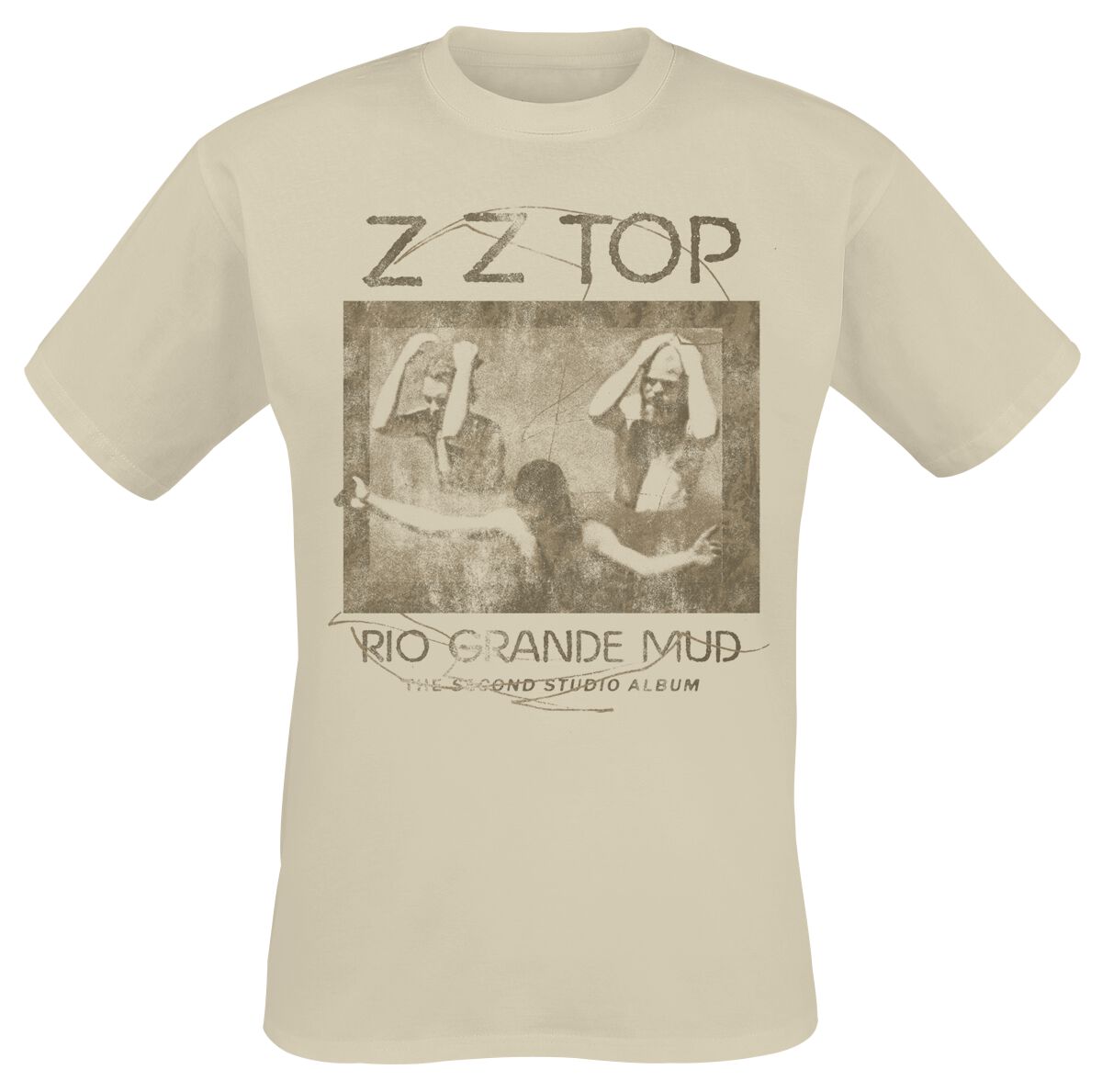 T-Shirt Manches courtes  de ZZ Top - Rio grande mud - S à XXL - pour Homme - sable - ZZ Top