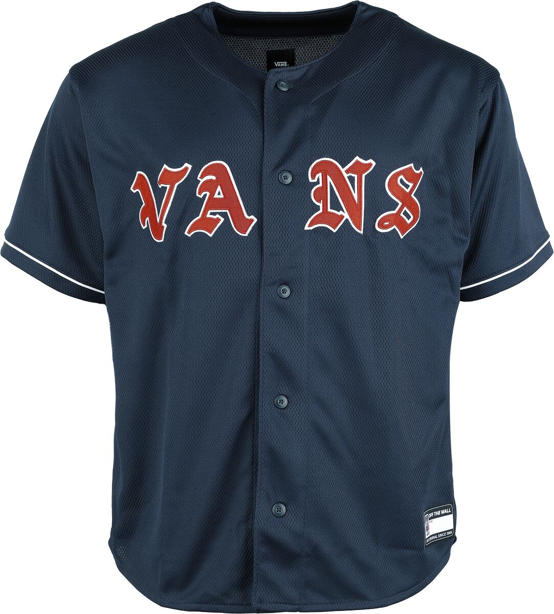 T-Shirt Manches courtes  de Vans - Ye Olde Vans Baseball Jersey - S à XL - pour Homme - bleu foncé - Vans