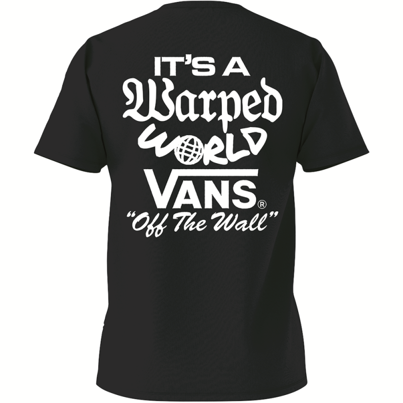 T-Shirt Manches courtes  de Vans - Warped World - S à M - pour Homme - noir - Vans - View 2