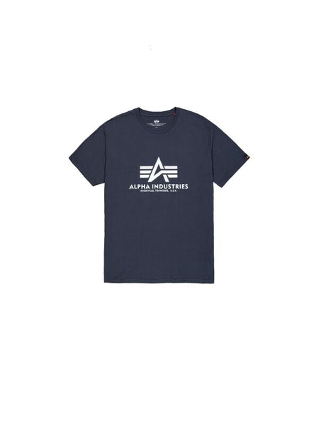 T-Shirt Manches courtes  de Alpha Industries - Basic - T-Shirt - S à M - pour Homme - marine - alpha industries