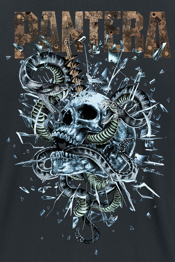T-Shirt Manches courtes  de Pantera - Skull & Snakes - L à 3XL - pour Homme - noir - Pantera - View 2