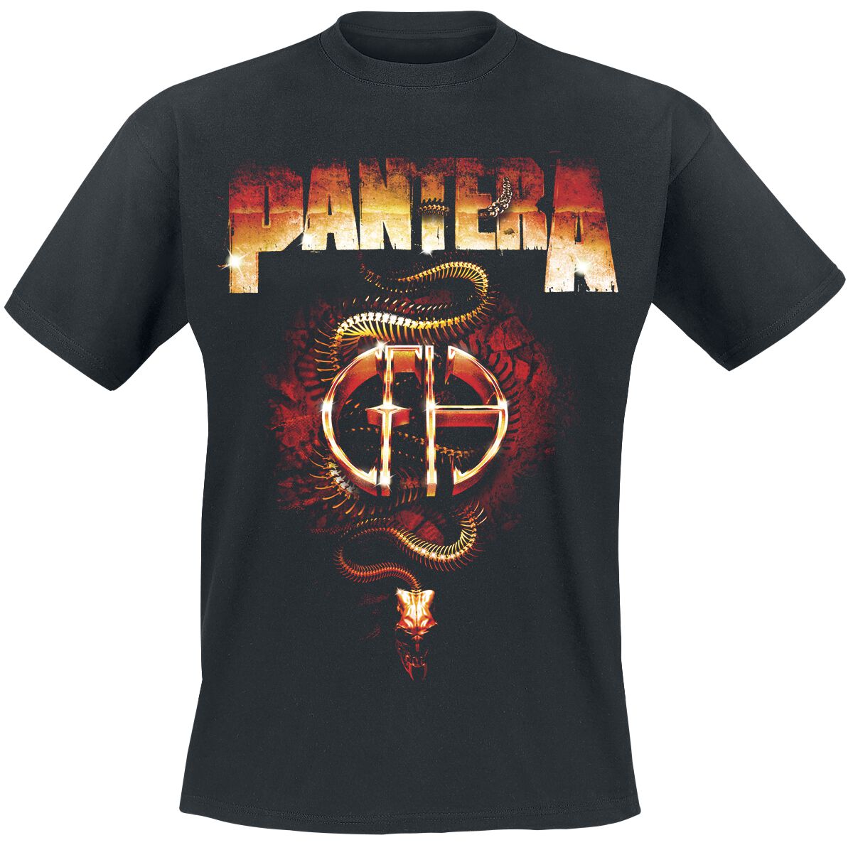 T-Shirt Manches courtes  de Pantera - CFH Steel Snake - M à 3XL - pour Homme - noir - Pantera