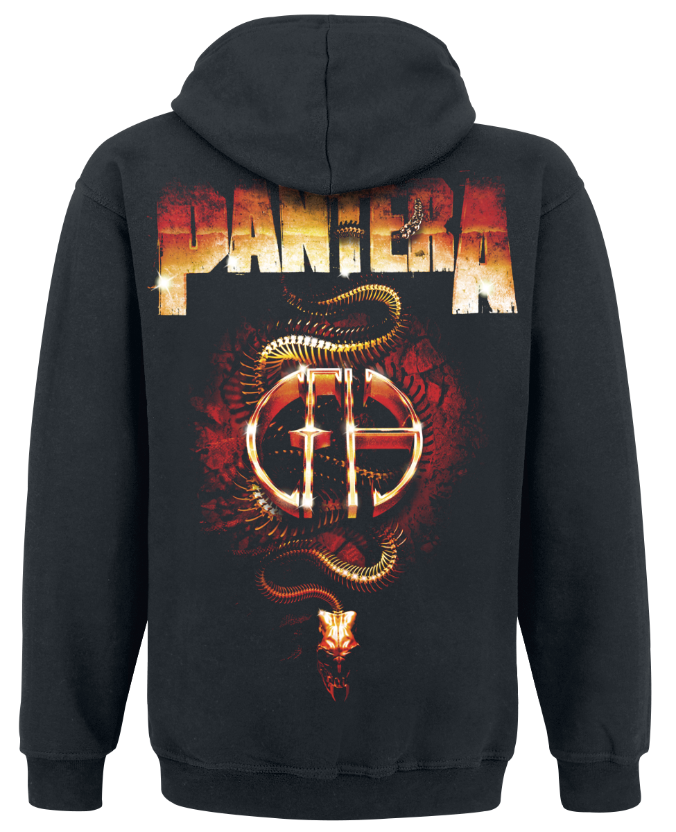 Sweat-shirt à capuche  de Pantera - CFH Steel Snake - M à XXL - pour Homme - noir - Pantera - View 2