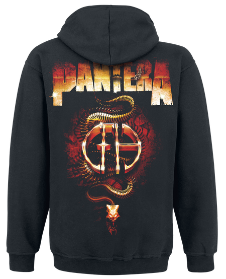 Sweat-shirt à capuche  de Pantera - CFH Steel Snake - M à XXL - pour Homme - noir - Pantera - View 2