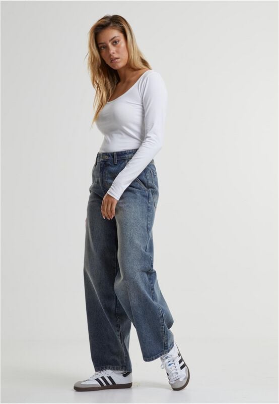 Jean  de Urban Classics - Jean Baggy - 27 à 31 - pour Femme - bleu - Urban Classics