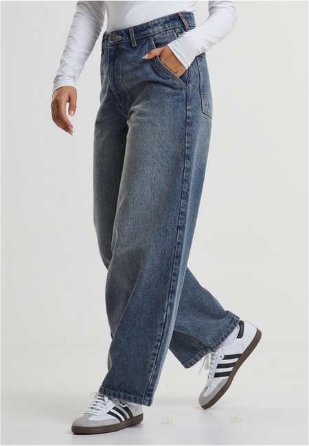 Jean  de Urban Classics - Jean Baggy - 27 à 31 - pour Femme - bleu - Urban Classics - View 2