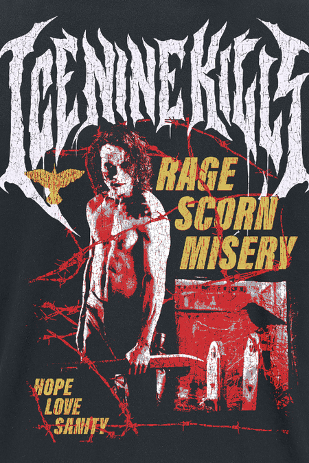 T-Shirt Manches courtes  de Ice Nine Kills - Fire - M à XL - pour Homme - noir - Ice Nine Kills - View 2