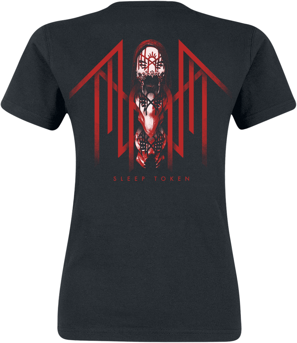 T-Shirt Manches courtes  de Sleep Token - Totem - S à XXL - pour Femme - noir - Sleep Token - View 2