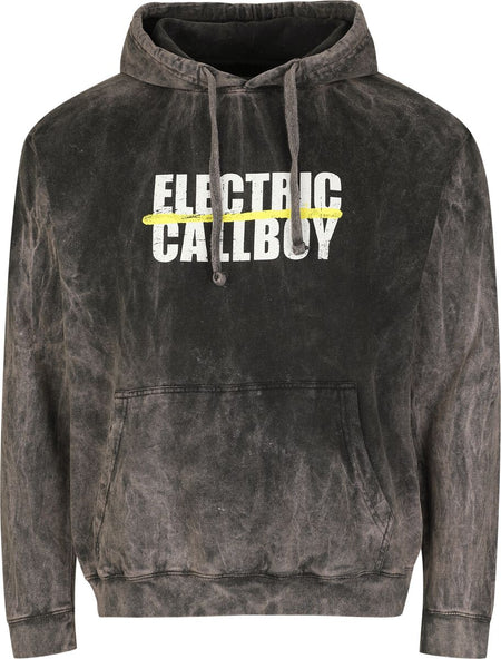 Sweat-shirt à capuche  de Electric Callboy - Spray Smile - M à XXL - pour Homme - gris - Electric Callboy
