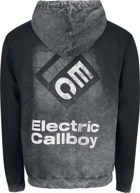 Sweat-shirt à capuche  de Electric Callboy - Square Logo - M à XXL - pour Homme - anthracite - Electric Callboy - View 2