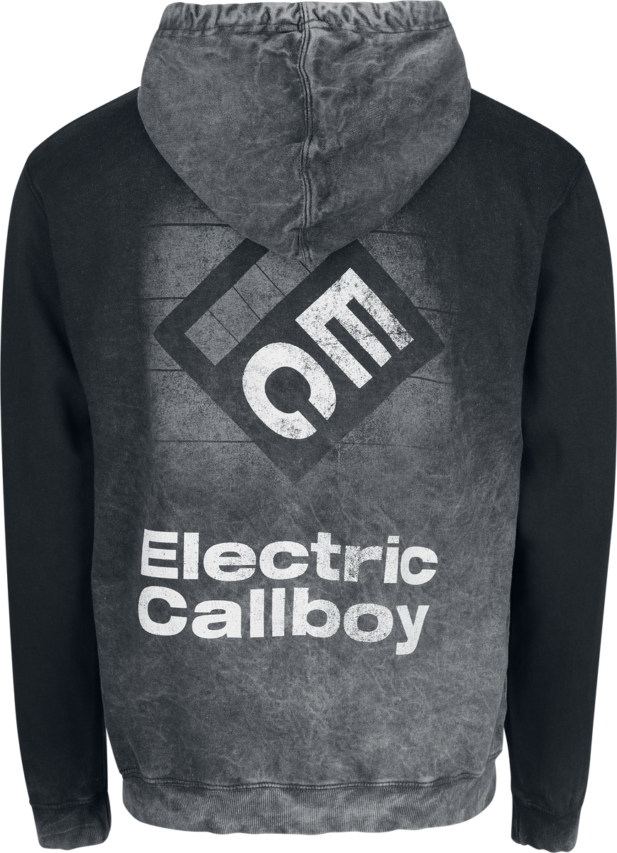 Sweat-shirt à capuche  de Electric Callboy - Square Logo - M à XXL - pour Homme - anthracite - Electric Callboy - View 2