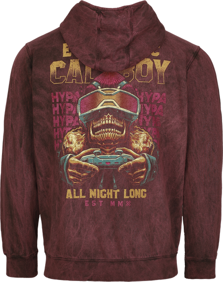 Sweat-shirt zippé à capuche  de Electric Callboy - All Night Long - S à XL - pour Homme - rouille - Electric Callboy - View 2