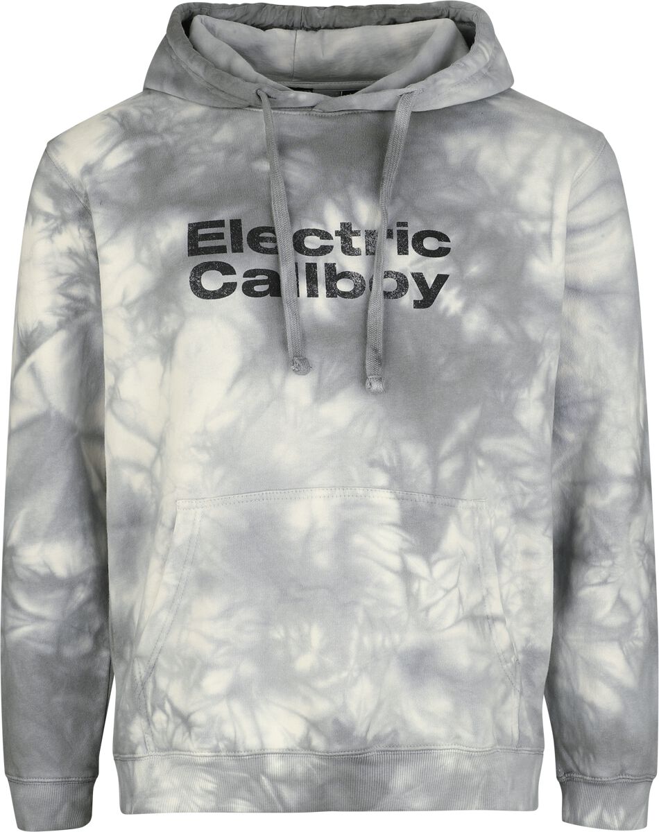 Sweat-shirt à capuche  de Electric Callboy - Fuck Boi - L à XL - pour Femme - blanc/gris - Electric Callboy