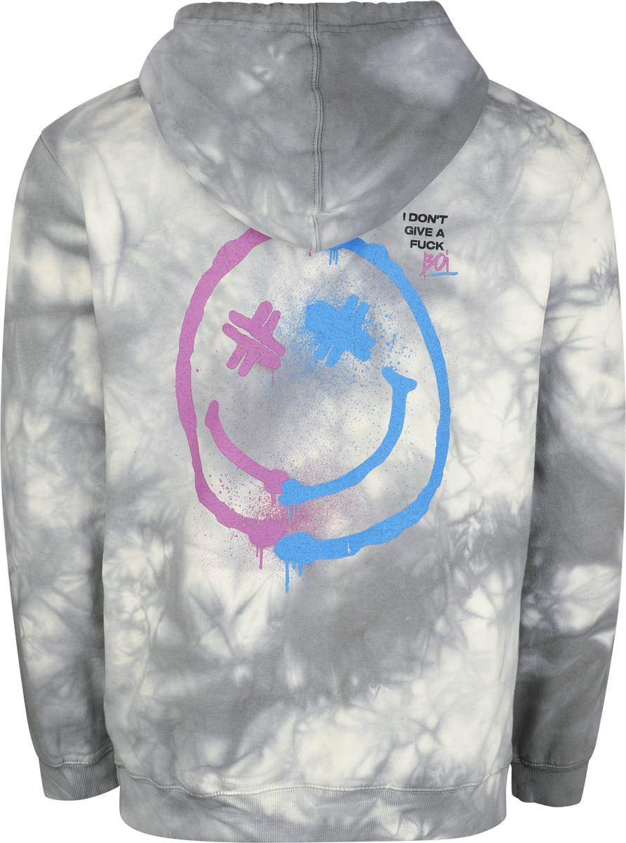 Sweat-shirt à capuche  de Electric Callboy - Fuck Boi - L à XL - pour Femme - blanc/gris - Electric Callboy - View 2