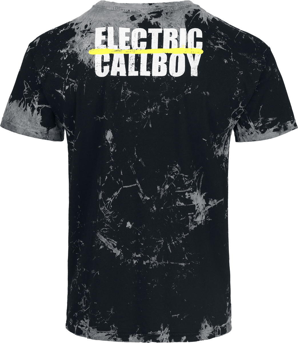 T-Shirt Manches courtes  de Electric Callboy - Spray Smile - S à 3XL - pour Homme - gris - Electric Callboy - View 2