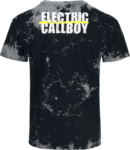T-Shirt Manches courtes  de Electric Callboy - Spray Smile - S à 3XL - pour Homme - gris - Electric Callboy - View 2
