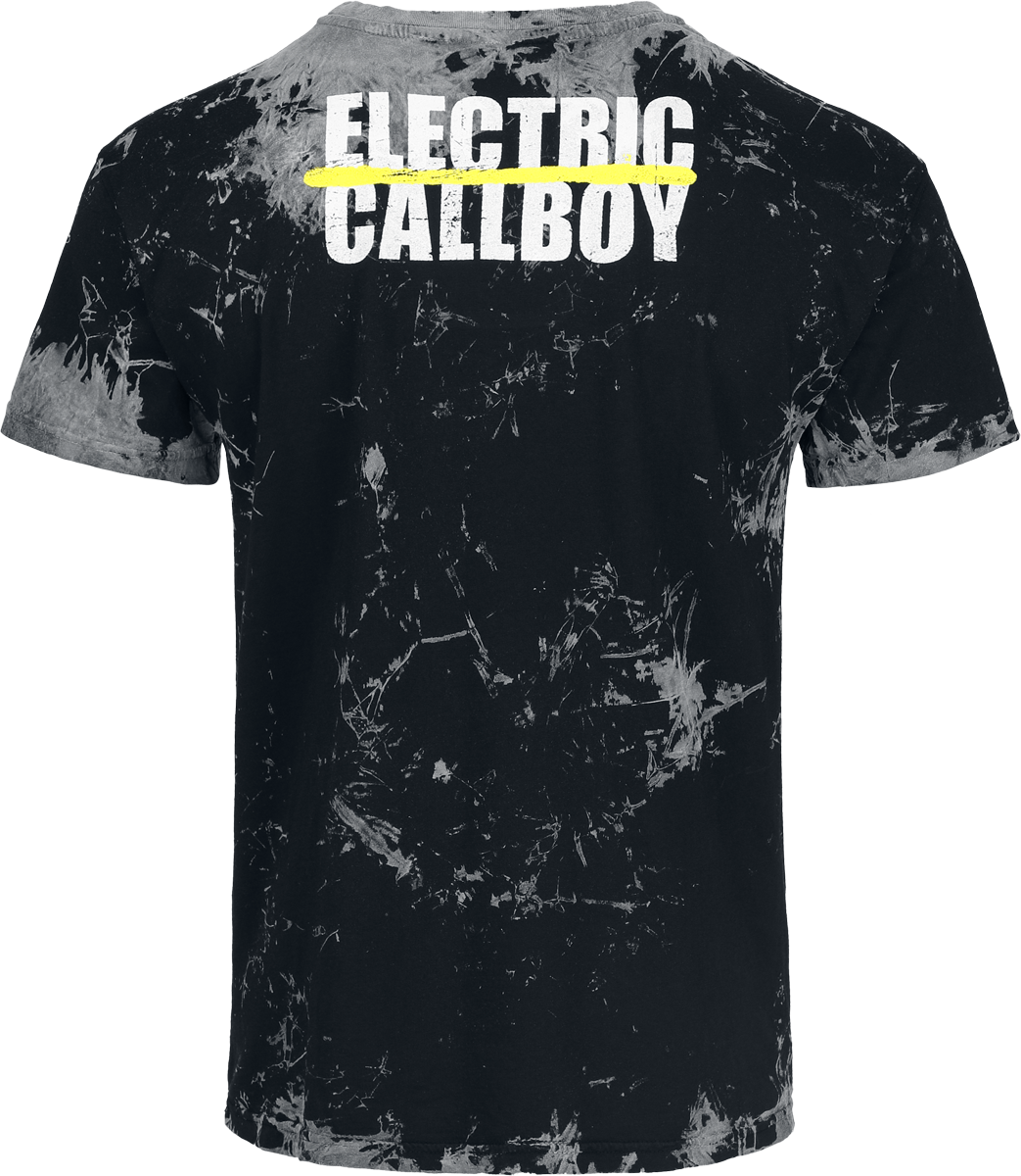T-Shirt Manches courtes  de Electric Callboy - Spray Smile - S à 4XL - pour Homme - gris - Electric Callboy - View 2