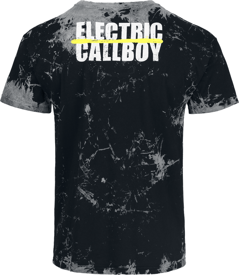 T-Shirt Manches courtes  de Electric Callboy - Spray Smile - S à 4XL - pour Homme - gris - Electric Callboy - View 2