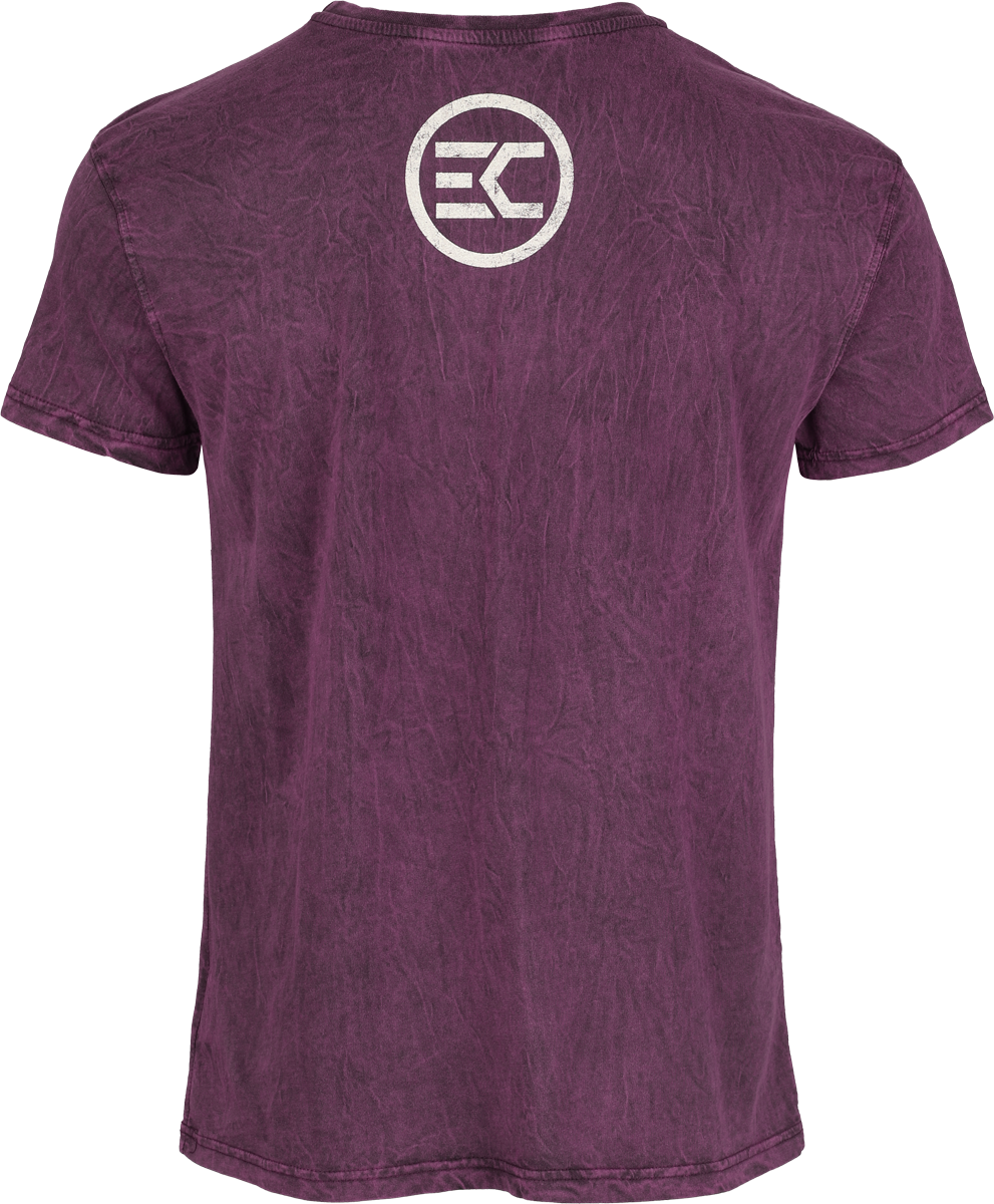 T-Shirt Manches courtes  de Electric Callboy - Square Logo - S à 3XL - pour Homme - lilas - Electric Callboy - View 2