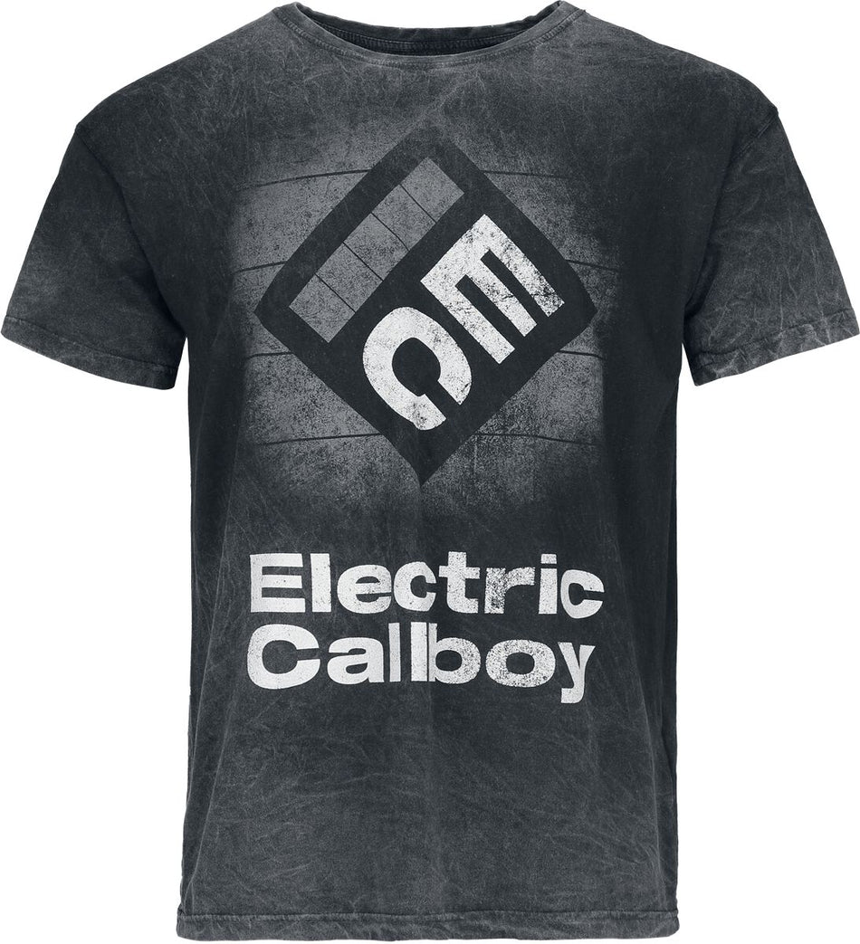 T-Shirt Manches courtes  de Electric Callboy - Square Logo - S à XXL - pour Homme - gris - Electric Callboy