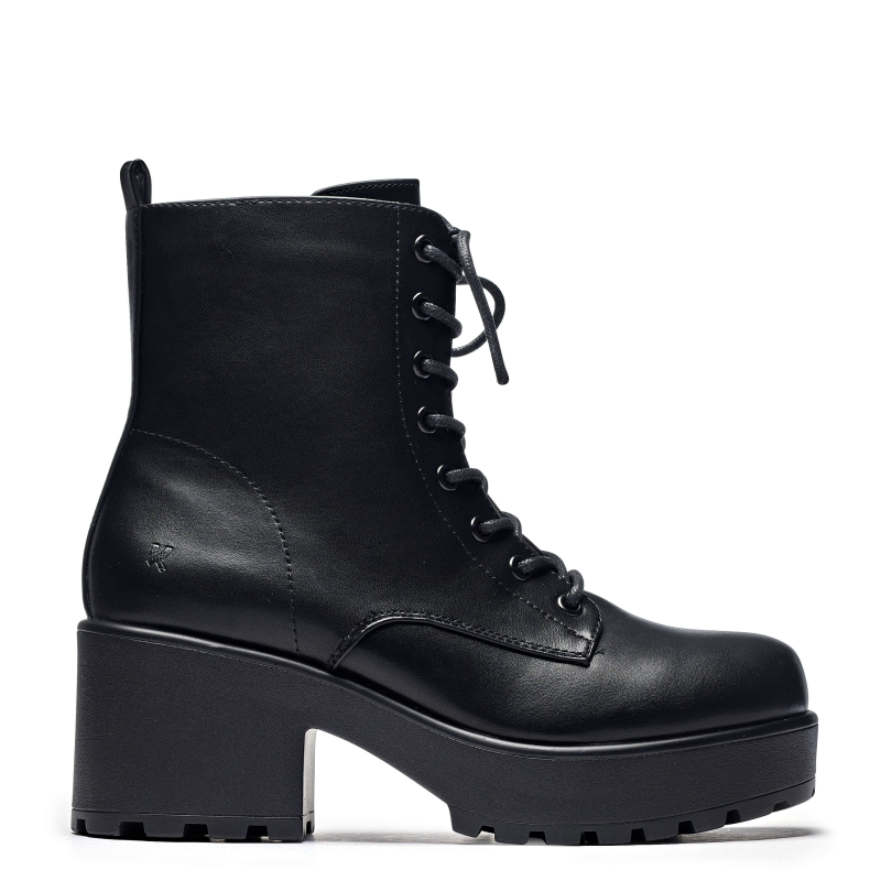 Bottes lacées Gothic de KOI - GIN Platform Military Boots - EU36 à EU41 - pour Femme - noir - KOI - View 2