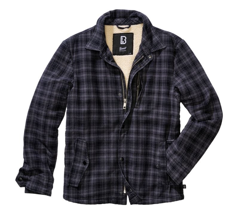 Veste mi-saison  de Brandit - Classic Sherpa Jacket - S à M - pour Homme - anthracite/noir - Brandit