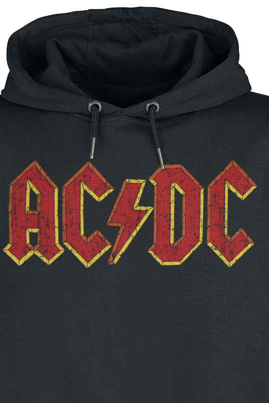 Sweat-shirt à capuche  de AC/DC - Amplified Collection - Logo Dark Night - S à XXL - pour Homme - noir - AC/DC - View 2