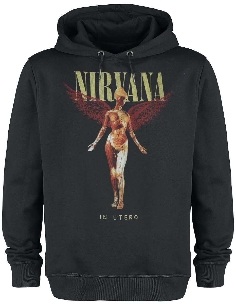 Sweat-shirt à capuche  de Nirvana - Amplified Collection - In Utero Dark Night - S à 3XL - pour Homme - noir - Nirvana