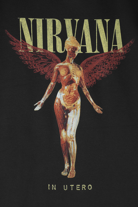 Sweat-shirt à capuche  de Nirvana - Amplified Collection - In Utero Dark Night - S à 3XL - pour Homme - noir - Nirvana - View 2