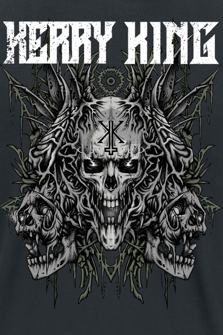 T-Shirt Manches courtes  de Kerry King - Multi Skull Green - S à M - pour Homme - noir - Kerry King - View 2