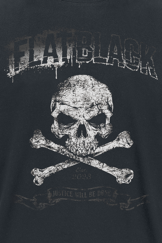 T-Shirt Manches courtes  de Flat Black - Justice - S à XL - pour Homme - noir - Flat Black - View 2