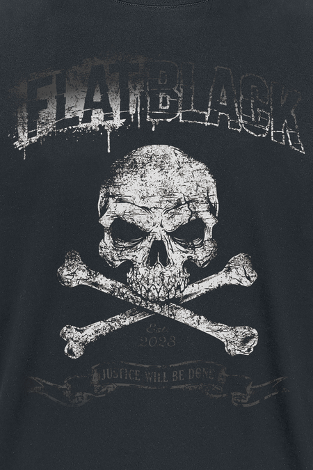 T-Shirt Manches courtes  de Flat Black - Justice - S à XL - pour Homme - noir - Flat Black - View 2