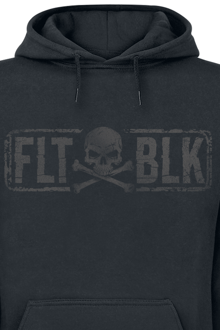 Sweat-shirt à capuche  de Flat Black - Xbones - S à M - pour Homme - noir - Flat Black - View 2