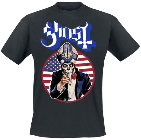 T-Shirt Manches courtes  de Ghost - Uncle Papa - S à XL - pour Homme - noir - Ghost